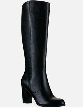 NEW Style & Co Women's Addyy Knee High Dress Dress Boots Extra Wide Calf SZ 8W